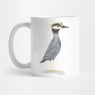 Yellow Crowned Night Heron Bird Mug